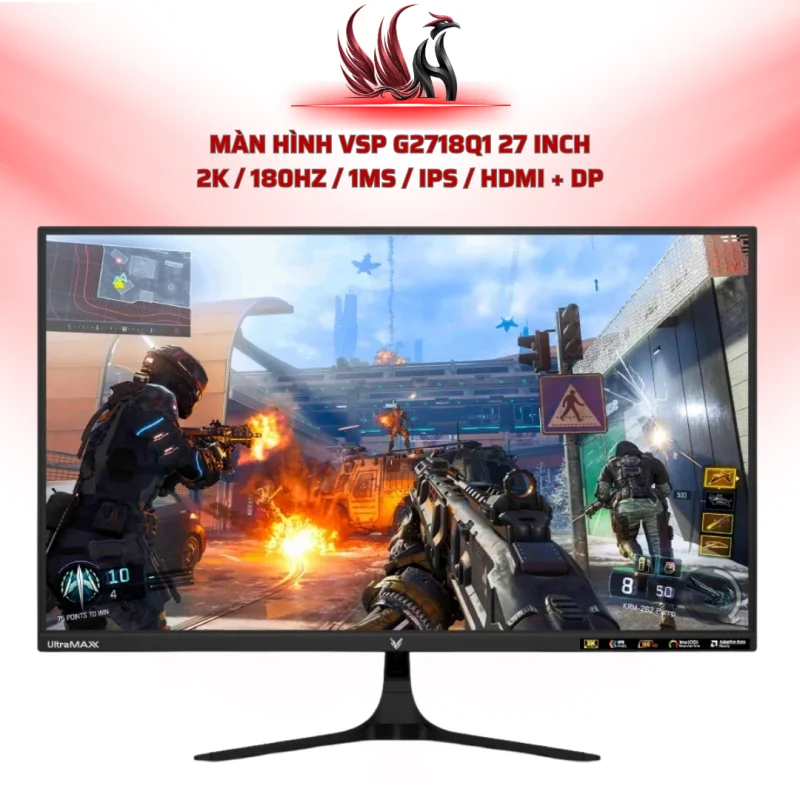 Màn Hình VSP G2718Q1 27 Inch  2K / 210Hz / 0.3ms / Fast IPS / HDMI + DP  | HOCO STORE PC
