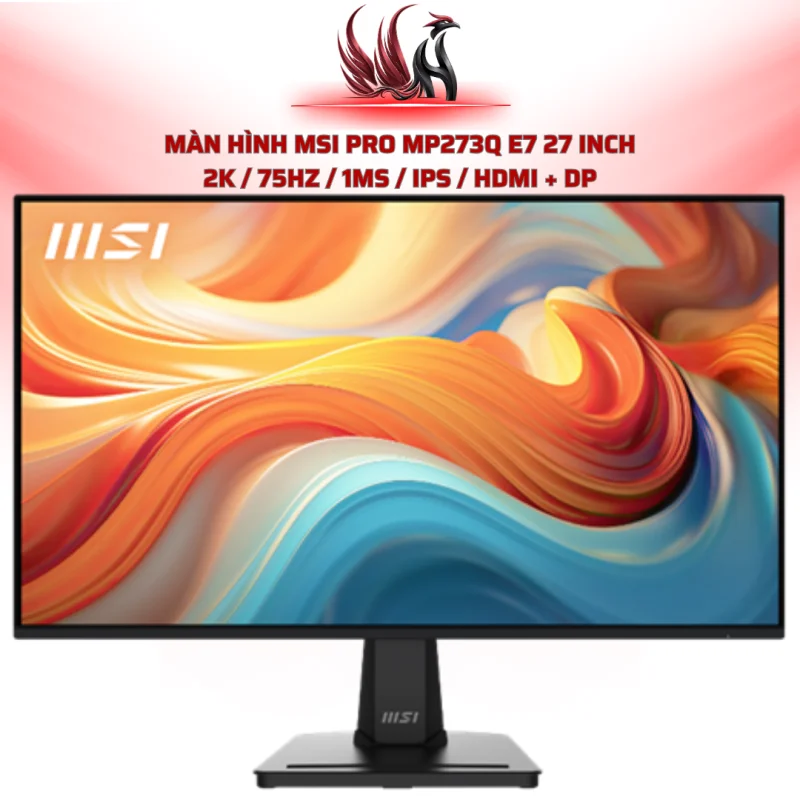 Màn Hình MSI PRO MP273Q E7 27 Inch 2k / 75Hz / 1ms / IPS / HDMI + DP  | HOCO STORE PC