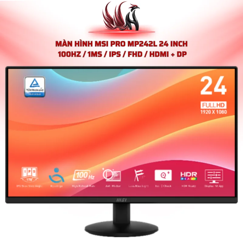 Màn Hình MSI PRO MP242L 24 Inch  100Hz / 1ms / IPS / fhd / HDMI + DP | HOCO STORE PC 