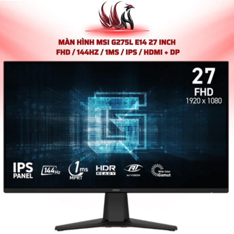 Màn Hình MSI G275L E14 27 Inch  fhd / 144Hz / 1ms / IPS / HDMI + DP | HOCO STORE PC