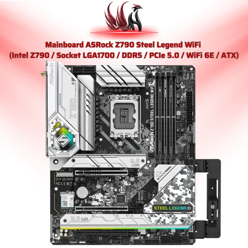 Mainboard ASRock Z790 Steel Legend WiFi Intel Z790 LGA 1700 DDR5 ATX – Bo Mạch Chủ Gaming Cao Cấp | HOCO STORE PC