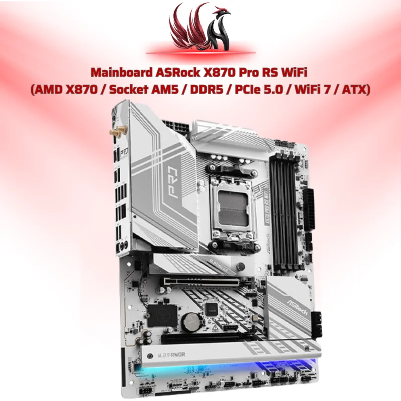 Mainboard ASRock X870 Pro RS WiFi AMD X870 AM5 DDR5 ATX – Bo Mạch Chủ Gaming Cao Cấp Cho Ryzen 9000 | HOCO STORE PC