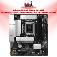 Mainboard ASRock B860M Rock WiFi Intel B860 LGA 1851 DDR5 Micro-ATX – Bo Mạch Chủ Gaming Core Ultra WiFi 6E | HOCO STORE PC