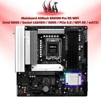 Mainboard ASRock B860M Pro RS WiFi Intel B860 LGA 1851 DDR5 Micro-ATX – Bo Mạch Chủ Gaming Thế Hệ Mới WiFi 6E | HOCO STORE PC