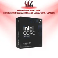 CPU Intel Core Ultra 7 265K 20C/20T LGA1851 5.xGHz DDR5 Gaming | HOCO STORE PC