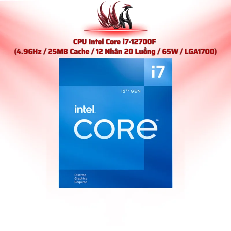 CPU Intel Core i7-12700F 12C/20T 4.9GHz Cache 25MB LGA1700 | HOCO STORE PC