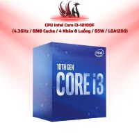 CPU Intel Core i3-10100F 4C/8T 4.3GHz Cache 6MB LGA1200 | HOCO STORE PC