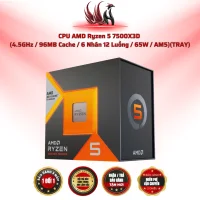 CPU AMD Ryzen 5 7500X3D 6C/12T 96MB Cache AM5 DDR5 TRAY | HOCO STORE PC