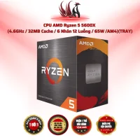 CPU AMD Ryzen 5 5600X 6C/12T 4.6GHz Cache 32MB AM4 TRAY | HOCO STORE PC