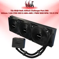 Tản Nhiệt Nước ASRock Challenger Pure 360 ARGB – AIO 360mm Hiệu Năng Cao Cho Gaming PC | HOCO STORE PC