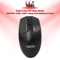 Chuột Có Dây VSP Vision G8 Đen  1500 DPI / 3 Nút / USB / Tương Thích Windows & Linux | HOCO STORE PC
