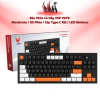 Bàn Phím Có Dây VSP VK79  Membrane / 95 Phím / Cáp Type-C Rời / LED Rainbow | HOCO STORE PC