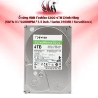 Ổ Cứng HDD Toshiba S300 4TB Chính Hãng – SATA III 3.5 inch Chuyên Camera Giám Sát 24/7 | HOCO STORE PC