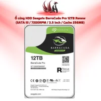 Ổ Cứng HDD Seagate Barracuda Pro 12TB Renew – SATA III 7200RPM 3.5 inch Dung Lượng Lớn | HOCO STORE PC