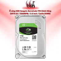 Ổ Cứng HDD Seagate Barracuda 1TB SATA III 7200RPM 3.5 inch – Lưu Trữ Dữ Liệu Hiệu Quả | HOCO STORE PC