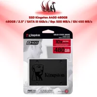 SSD Kingston A400 480GB   480GB / 2.5" / SATA III 6Gb/s / Đọc 500 MB/s / Ghi 450 MB/s | HOCO STORE PC