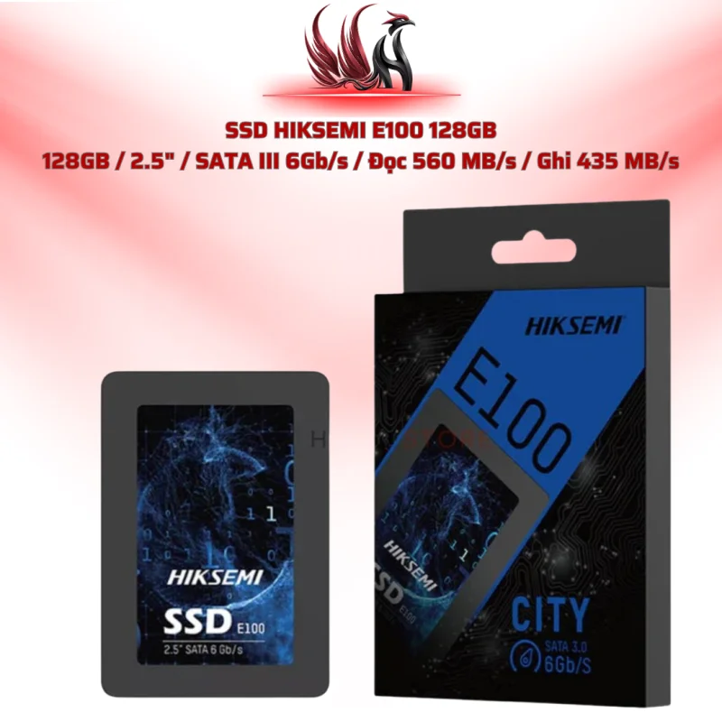 SSD HIKSEMI E100 128GB  128GB / 2.5" / SATA III 6Gb/s / Đọc 560 MB/s / Ghi 435 MB/s  | HOCO STORE PC