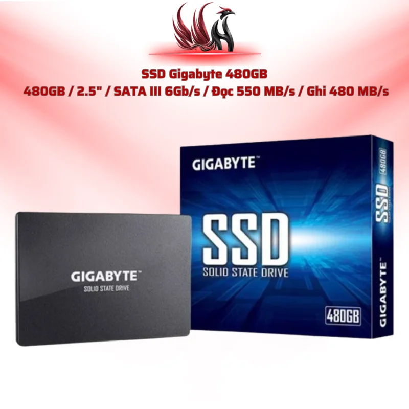 SSD Gigabyte 480GB  480GB / 2.5" / SATA III 6Gb/s / Đọc 550 MB/s / Ghi 480 MB/s | HOCO STORE PC