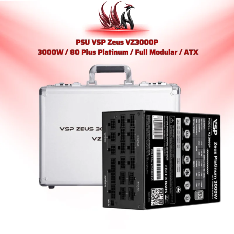 PSU VSP Zeus VZ3000P 3000W / 80 Plus Platinum / Full Modular / ATX | HOCO STORE PC