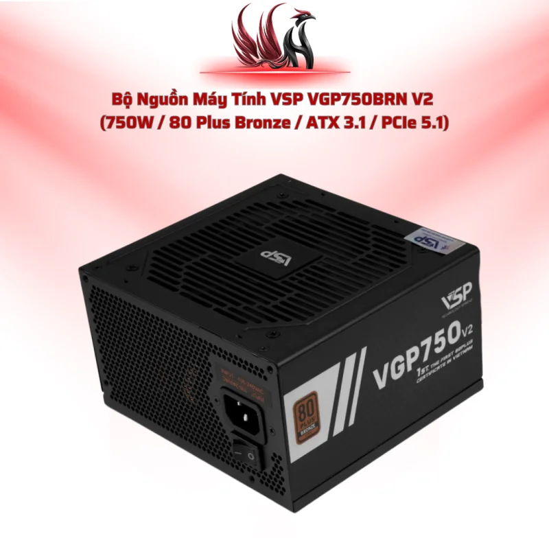 Nguồn VSP VGP750BRN V2 – 750W, Bronze, ATX 3.1, 12VHPWR | HOCO STORE PC