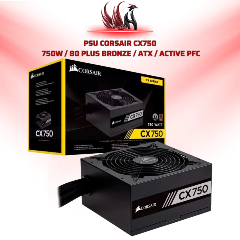 Nguồn Máy Tính Corsair CX750 750W 80 Plus Bronze | HOCO STORE PC