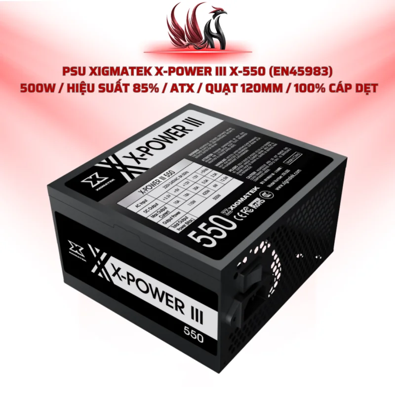 Nguồn Xigmatek X-Power III X-550 500W 85% | HOCO STORE PC
