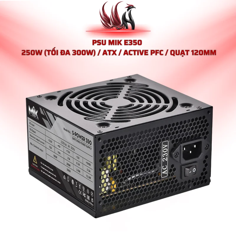 Nguồn MIK E350 250W Active PFC ATX | HOCO STORE PC