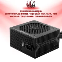 Nguồn MSI MAG A650BNL 650W 80 Plus Bronze ATX | HOCO STORE PC