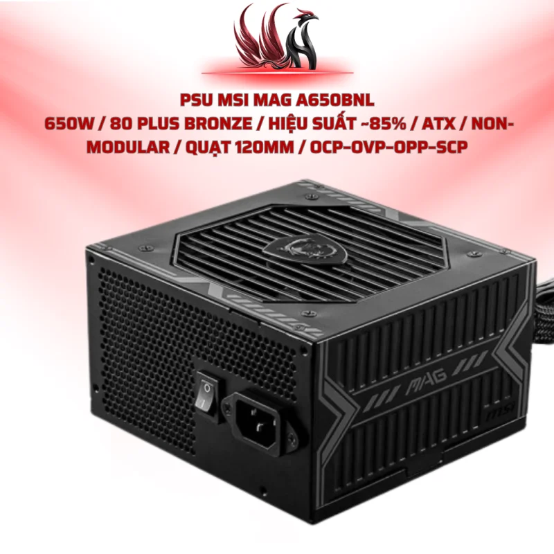 Nguồn MSI MAG A650BNL 650W 80 Plus Bronze ATX | HOCO STORE PC