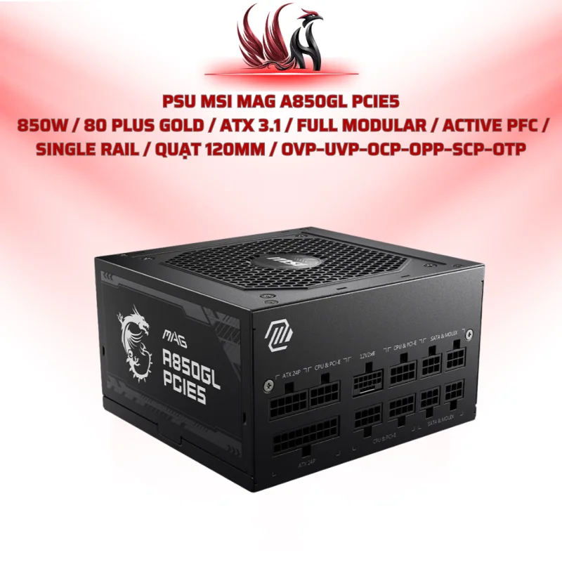 Nguồn MSI MAG A850GL 850W 80 Plus Gold | HOCO STORE PC