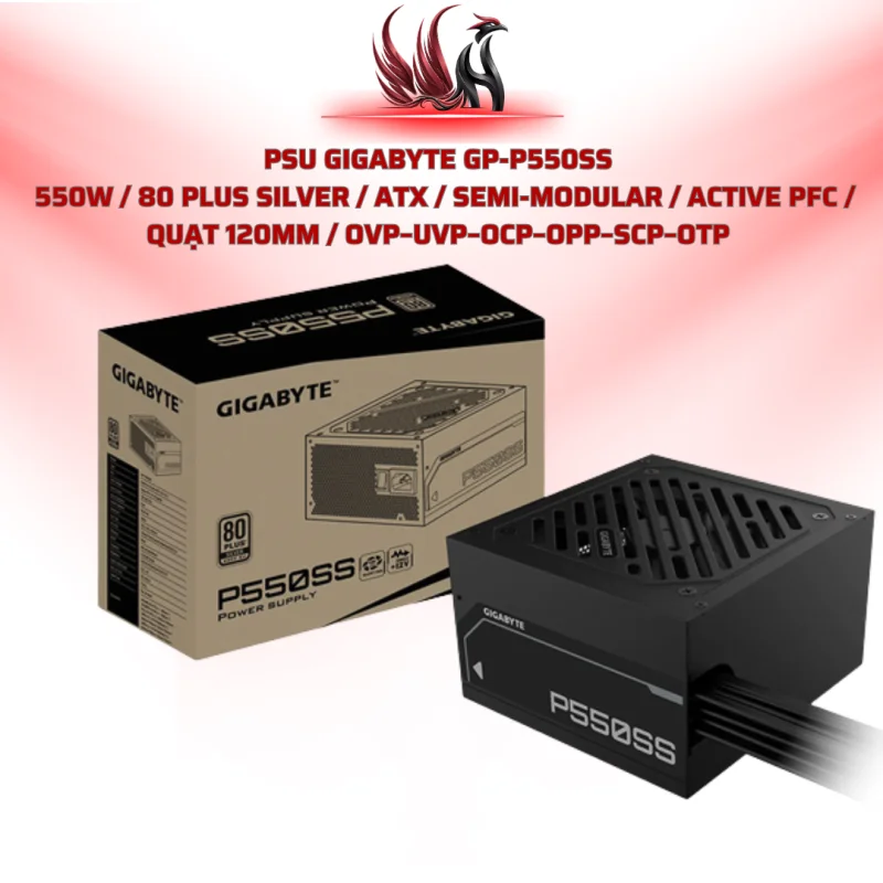 Nguồn Gigabyte GP-P550SS 550W 80 Plus Silver Semi Modular | HOCO STORE PC