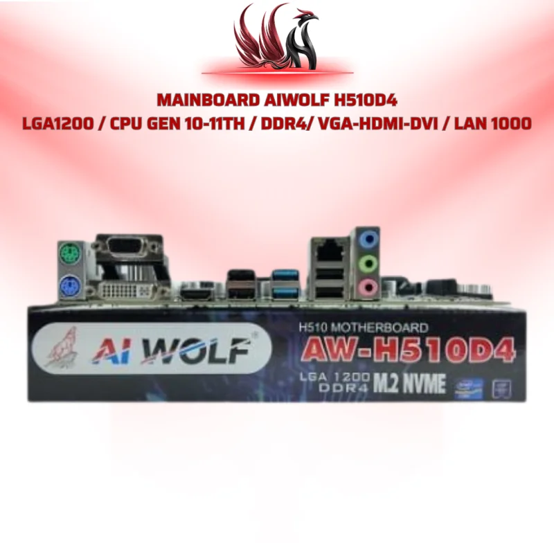 Mainboard AIWOLF AW-H510D4 LGA1200 H510 DDR4 Hỗ Trợ Intel Gen 10 Gen 11 | HOCO STORE PC