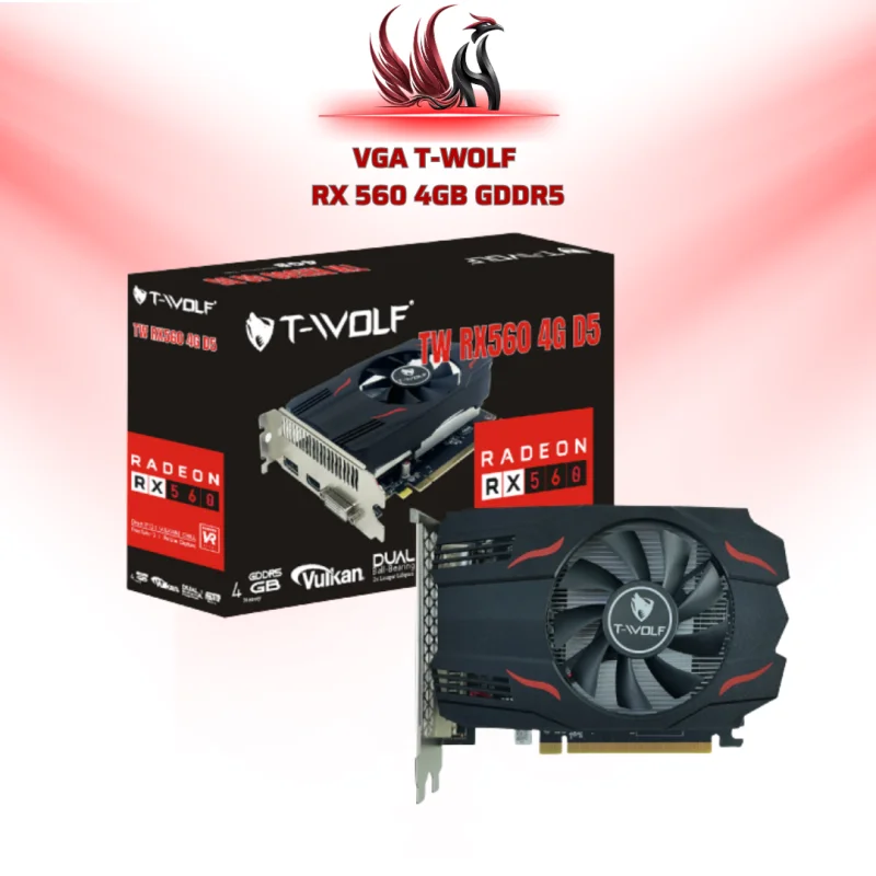 Card Màn Hình T-WOLF RX560 4GB GDDR5 | HOCO STORE PC
