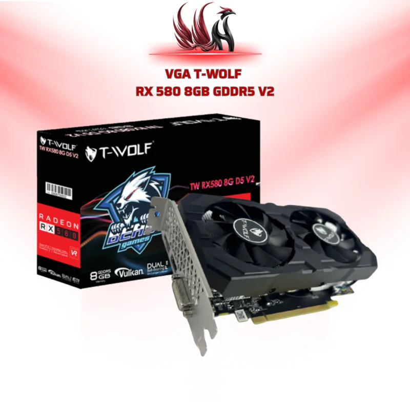 Card Màn Hình T-WOLF RX580 8GB GDDR5 | HOCO STORE PC