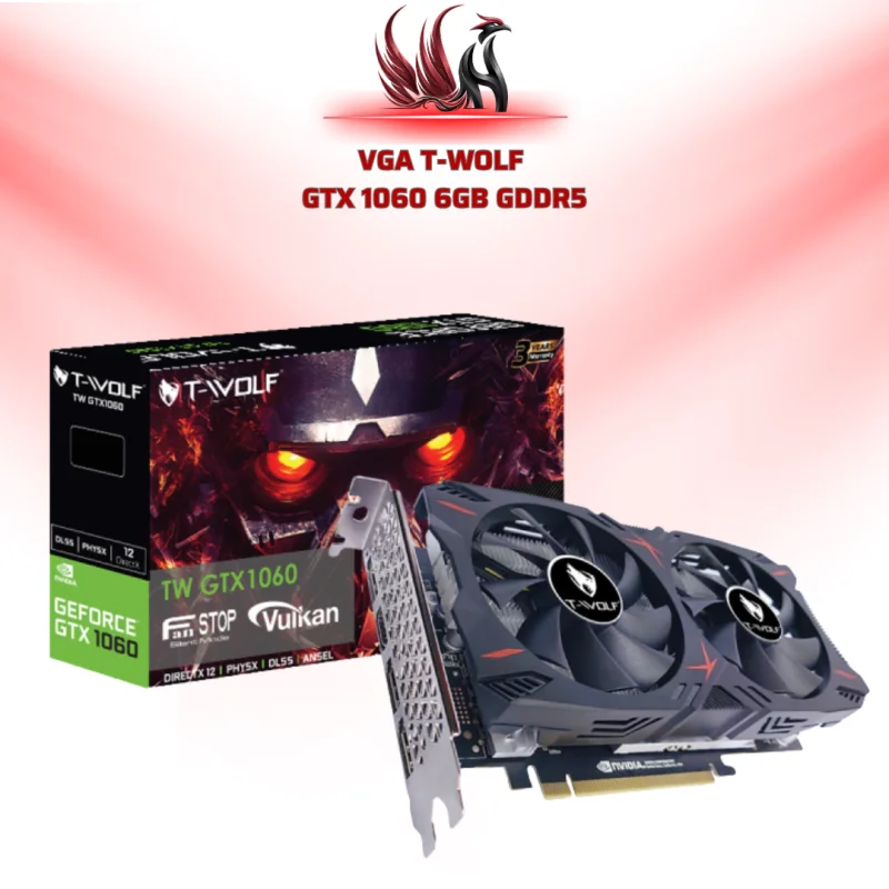 Card Màn Hình T-WOLF GTX 1060 6GB GDDR5 | HOCO STORE PC