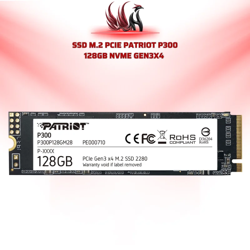 SSD PATRIOT P300 128GB M.2 NVMe Gen3x4 | HOCO STORE PC