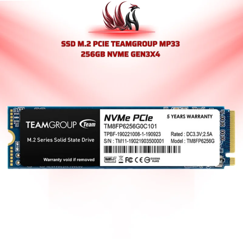 SSD TeamGroup MP33 256GB M.2 NVMe Gen3x4 | HOCO STORE PC