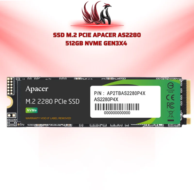 SSD Apacer AS2280P4 512GB M.2 NVMe Gen3x4 | HOCO STORE PC