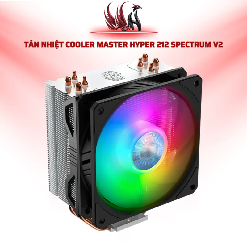 Tản Nhiệt Cooler Master Hyper 212 Spectrum V2 RGB 4 Heatpipe | HOCO STORE PC