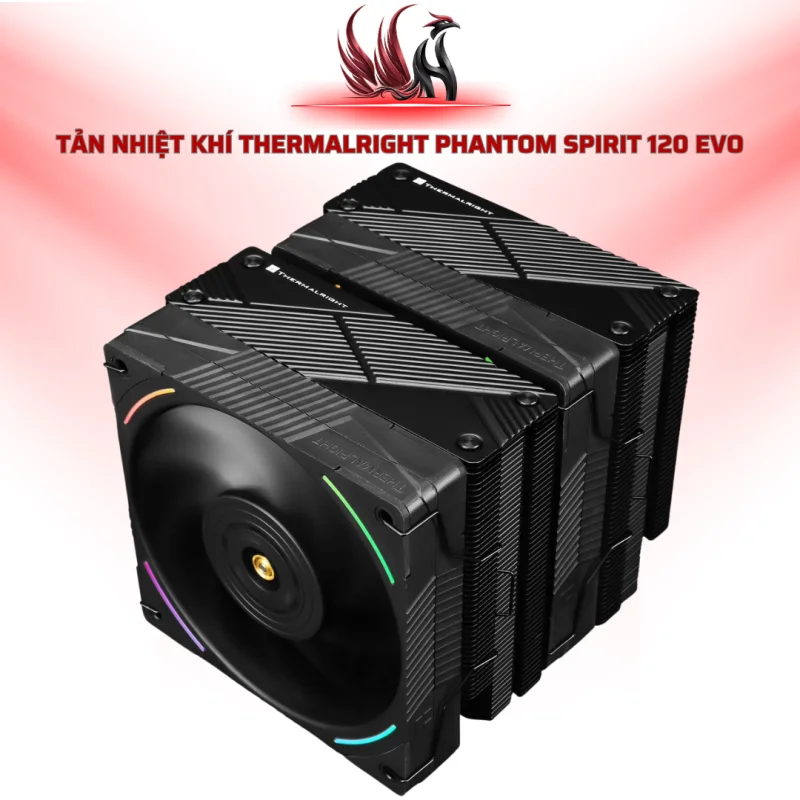 Tản Nhiệt Khí Thermalright Phantom Spirit 120 EVO Black | HOCO STORE PC