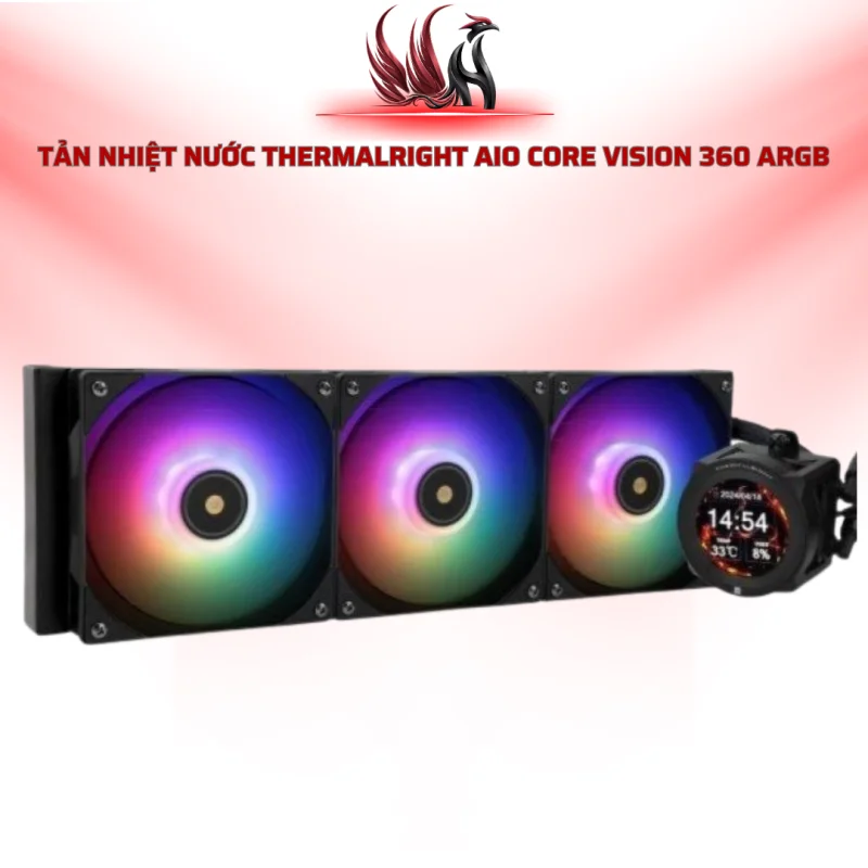 Tản Nhiệt Nước THERMALRIGHT AIO Core Vision 360 ARGB Black | HOCO STORE PC
