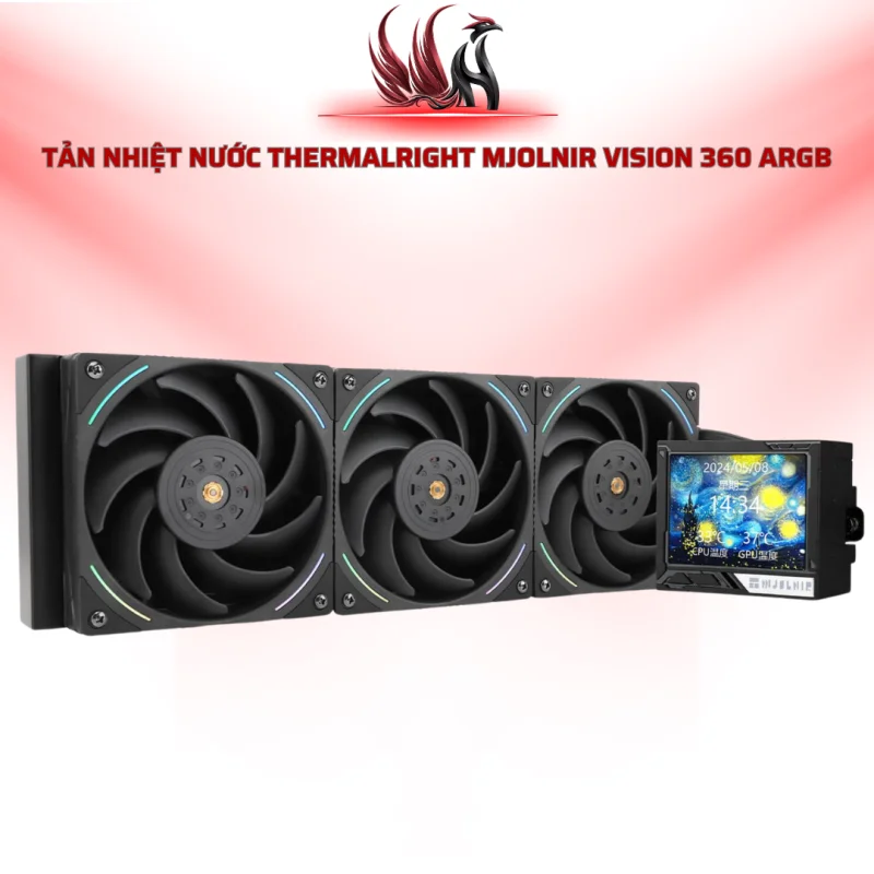 Tản Nhiệt Nước THERMALRIGHT Mjolnir Vision 360 ARGB Black | HOCO STORE PC
