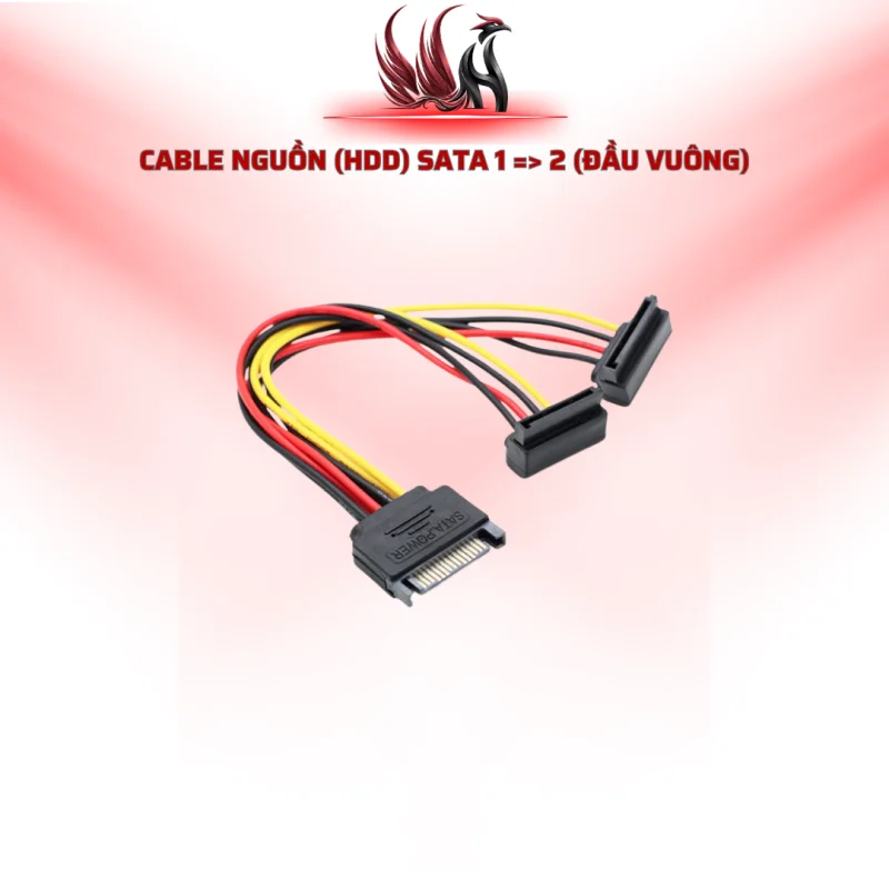 Cáp Nguồn SATA 1 Ra 2 Đầu Vuông Chia Nguồn HDD SSD | HOCO STORE PC