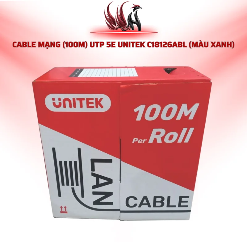 Cáp Mạng UNITEK C18126ABL CAT5E UTP 100M Màu Xanh | HOCO STORE PC