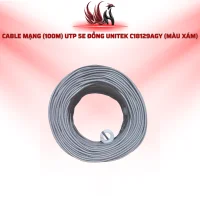 Cáp Mạng UNITEK C18129AGY CAT5E UTP Lõi Đồng 100M Màu Xám | HOCO STORE PC