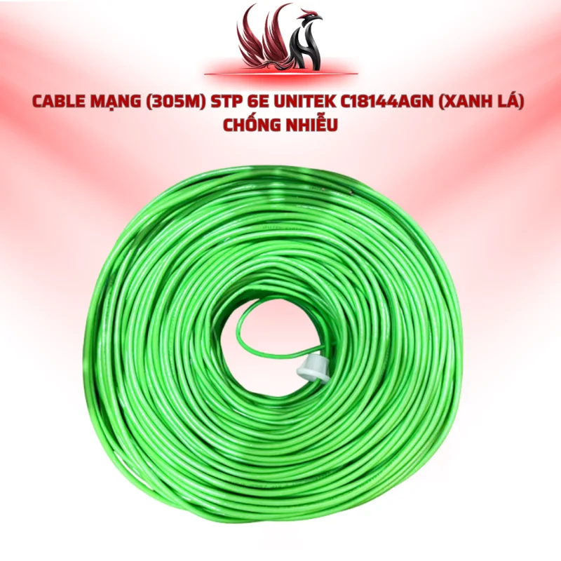 Cáp Mạng UNITEK C18144AGN CAT6 STP Lõi Đồng Chống Nhiễu 305M | HOCO STORE PC