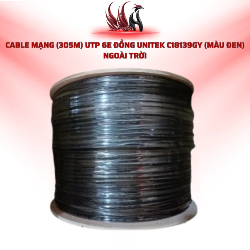 Cáp Mạng UNITEK C18139GY CAT6 UTP Lõi Đồng 305M Ngoài Trời | HOCO STORE PC