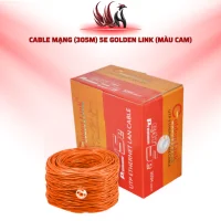 Cáp Mạng GOLDEN LINK CAT5E UTP 305M Màu Cam Chính Hãng Cho LAN Và Camera IP | HOCO STORE PC