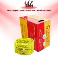 Cáp Mạng GOLDEN LINK CAT6 UTP 305M Màu Vàng Chính Hãng Cho LAN Và Camera IP | HOCO STORE PC