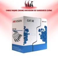 Cáp Mạng HIKVISION CAT5E UTP 305M DS-1LN5E-E/E Màu Xám | HOCO STORE PC